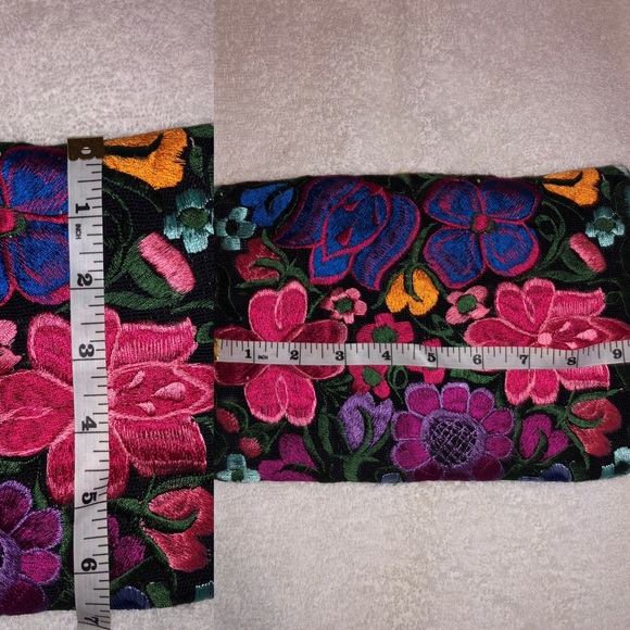 Floral oversize clutch bag 9 1/2” x 7” - Picture 7 of 7